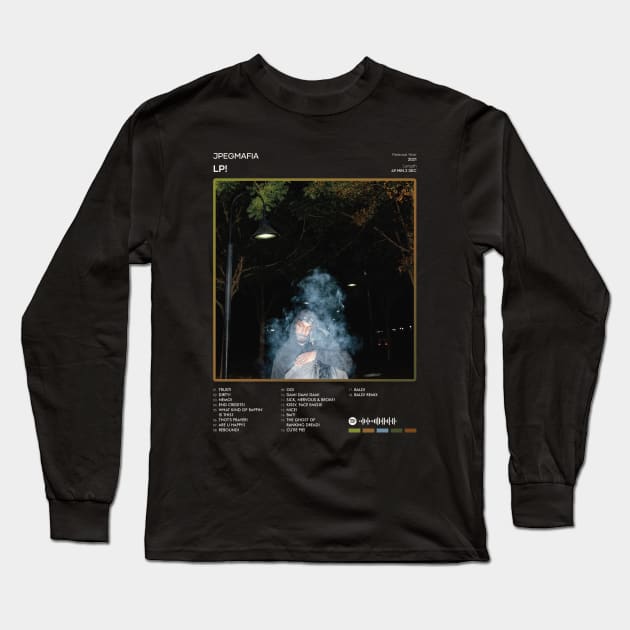 JPEGMAFIA - LP! Tracklist Album Long Sleeve T-Shirt by 80sRetro